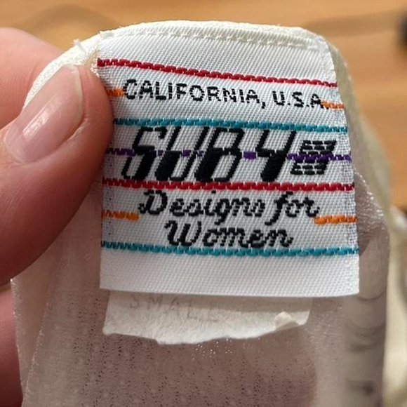 Guess logo vintage cream track running top - Picture 2 of 8